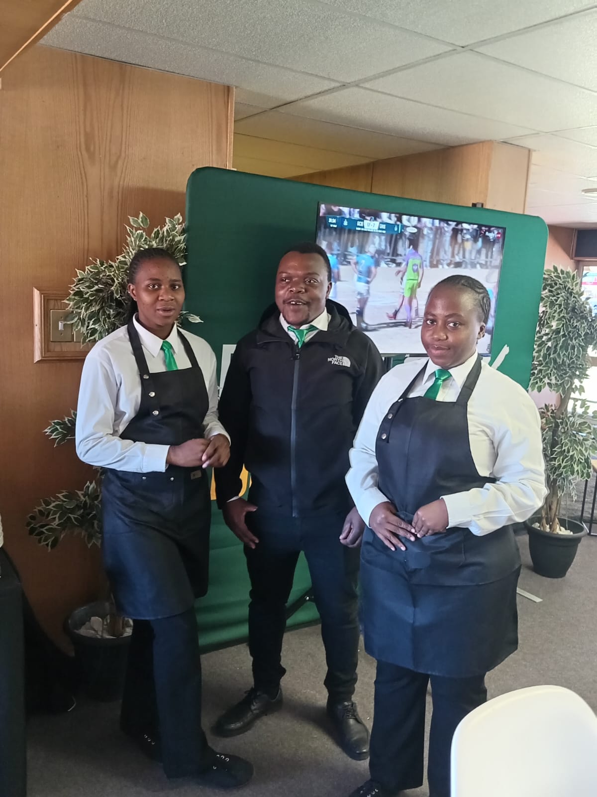 Hygiene specialist cleaning an event venue